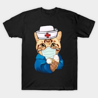 Strong Cat Is Wearing Mask Face Anti Virus 2020 T-Shirt